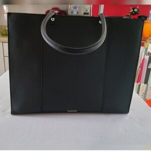 fRebecca Minkoff Black Leather Tote Bag